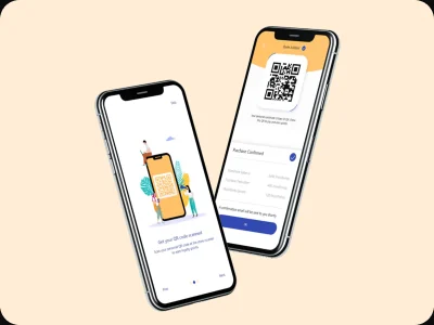 Moni loyalty app on two phones